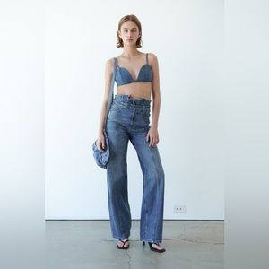 Zara Belted Paperbag Jeans